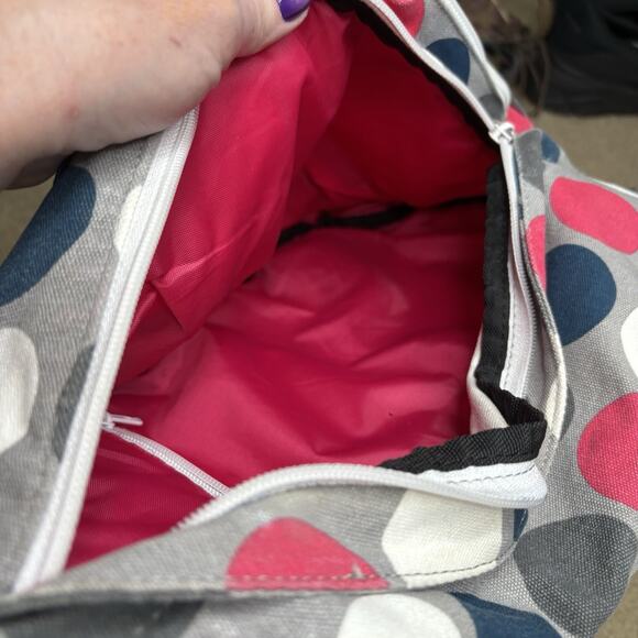 KAVU Got Dots Rope Sling Crossbody Shoulder Bag Backpack Pink Blue Polka Dots - Picture 5 of 5